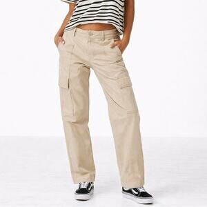 Abercrombie Curve Love Cargo Pants Khaki Size 26